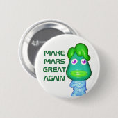 Space Alien Trump maakt Mars weer geweldig Ronde Button 5,7 Cm (Voorkant /achterkant)