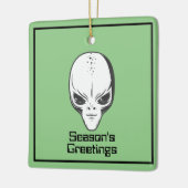 Space Alien UFO Sci Fi Keramisch Ornament (Links)