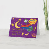 Space Alien Verjaardag Uitnodigingen (Voorkant)