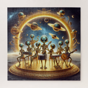 Space Aliens 8 Man Band, Muziekinstrumenten 01 Legpuzzel
