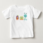 Space Aliens Baby T-Shirt (Voorkant)