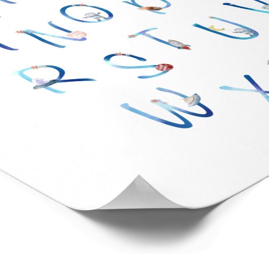 Space Alphabet  Poster (Hoek)