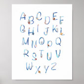 Space Alphabet  Poster (Voorkant)