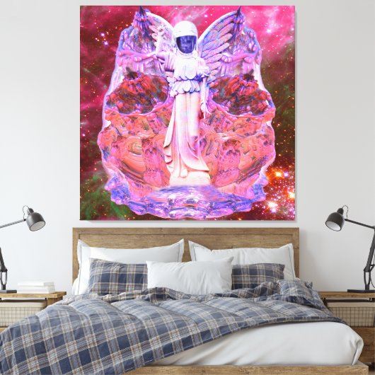 Space Angel Canvas Afdruk (Insitu (Slaapkamer))