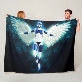 SPACE ANGEL FLEECE DEKEN