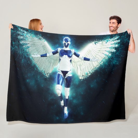 SPACE ANGEL FLEECE DEKEN (In situ)