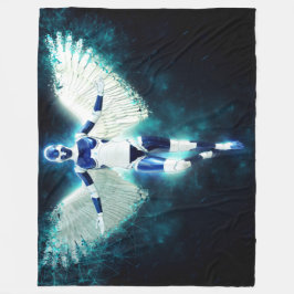 SPACE ANGEL FLEECE DEKEN