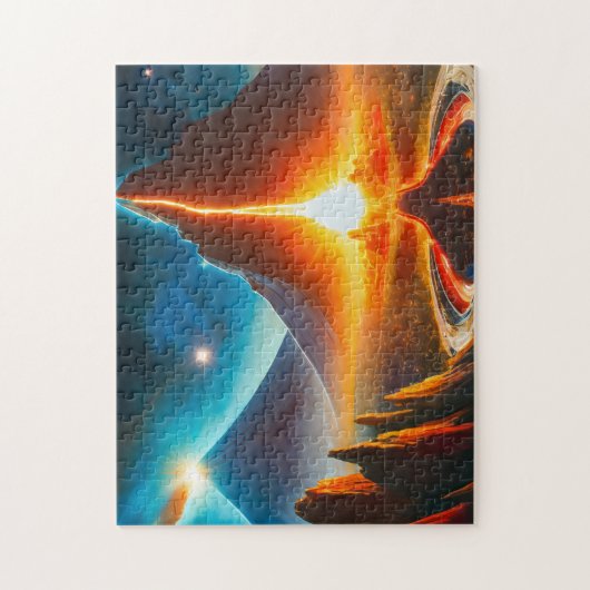 Space Art 1 Gemakkelijk brein Art Puzzel Foto Puzz Legpuzzel (Verticaal)