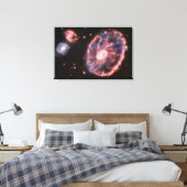 SPACE ART #34 Cartwheel Galaxy Canvas Afdruk (Insitu (Slaapkamer))