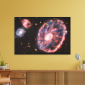 SPACE ART #34 Cartwheel Galaxy Canvas Afdruk (Insitu (Woonkamer))