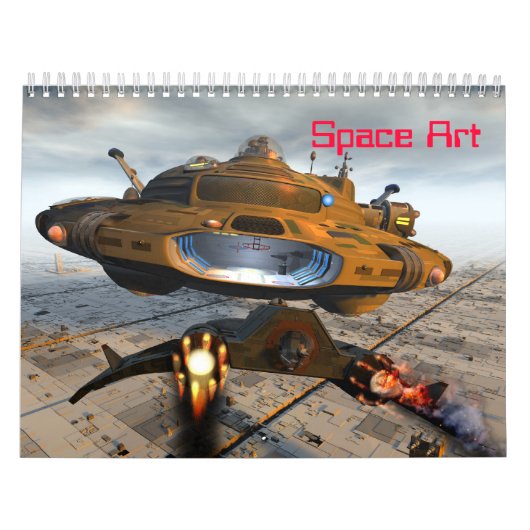 Space Art Calendar Kalender (Hoes)
