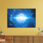 SPACE ART Fusie van twee neutronensterren Canvas Afdruk (Insitu (Woonkamer))