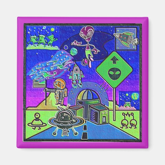 SPACE ART Magnet (Voorkant)