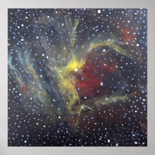 Space Art Poster - Wizard Nebula (Voorkant)