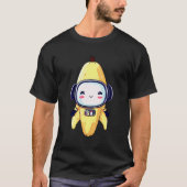 Space Astronaut Banana Robot T-shirt (Voorkant)