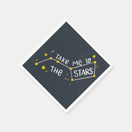 Space Astronaut Birthday Napkins Servet