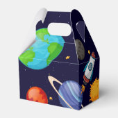 Space Astronaut Birthday Party Bedankdoosjes (Achterkant)