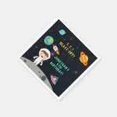 Space Astronaut Birthday Party-Blast Off Design" Servet (Hoek)