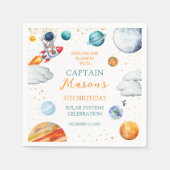 Space Astronaut Birthday Servet (Voorkant)