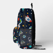 Space & Astronaut Boy Bedrukte Rugzak School (Rechts)