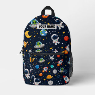 Space & Astronaut Boy Bedrukte Rugzak School