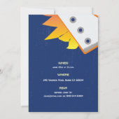 Space Astronaut Boy Cute Photo Birthday Party Kaart (Achterkant)