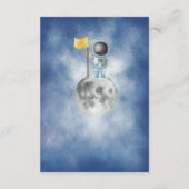 Space Astronaut Boy raket star Books for Baby Boy Informatiekaartje (Achterkant)