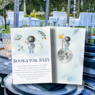 Space Astronaut Boy raket star Books for Baby Boy Informatiekaartje