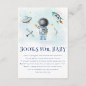 Space Astronaut Boy raket star Books for Baby Boy Informatiekaartje (Voorkant)