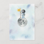Space Astronaut Boy raket star Books for Baby Boy Informatiekaartje (Achterkant)