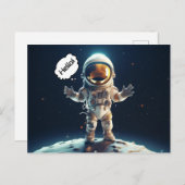 Space Astronaut Briefkaart (Voorkant / Achterkant)