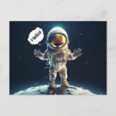 Space Astronaut Briefkaart (Voorkant)