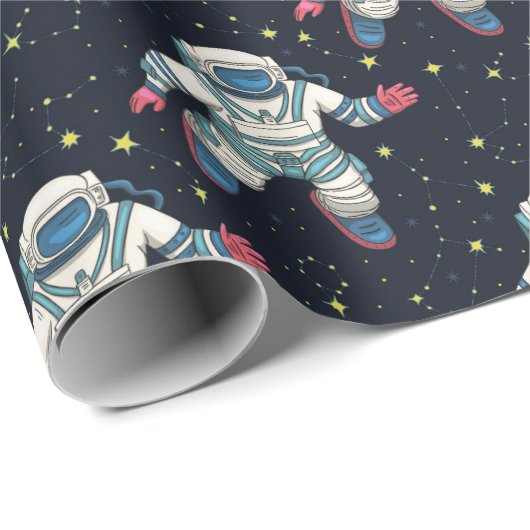 Space Astronaut Cadeaupapier (Rol Hoek)