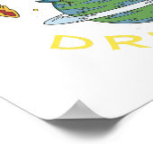 Space astronaut drummer poster (Hoek)