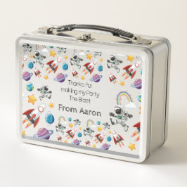 Space Astronaut eerste verjaardagsfeest uitnodigin