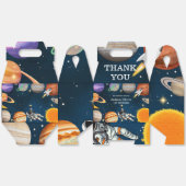 Space Astronaut First Birthday Party Bedankdoosjes (Ongevouwen)
