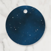 Space Astronaut First Birthday Party Bedankjes Labels (Achterkant)