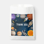 Space Astronaut First Birthday Party Bedankzakje (Voorkant)