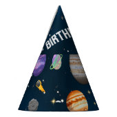 Space Astronaut First Birthday Party Feesthoedjes (Links)