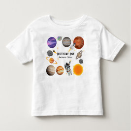 Space Astronaut First Birthday Party Kinder Shirts