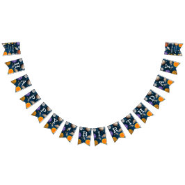 Space Astronaut First Birthday Party Vlaggetjes