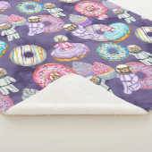 Space Astronaut Forest Vrienden met Zoete Treats Sherpa Deken (3/4)