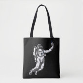 Space Astronaut Funny Selfie Cosmic Galaxy Tote Bag (Voorkant)