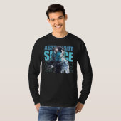Space Astronaut Galaxy Astronomy Spaceman T-shirt (Voorkant volledig)