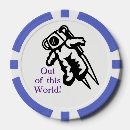 Space Astronaut Golf School Golf Ball Marker Poker Chips (Voorkant)