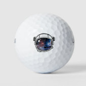 Space Astronaut Helmet Golfballen (Voorkant)