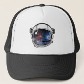Space Astronaut Helmet Trucker Pet (Voorkant)