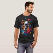 Space Astronaut Master Builder grappige bouwblok T-shirt (Voorkant volledig)