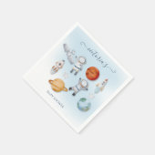 Space Astronaut Mobile Baby shower Servet (Hoek)