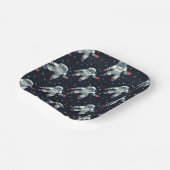 Space Astronaut Papieren Bordje (Gebogen)